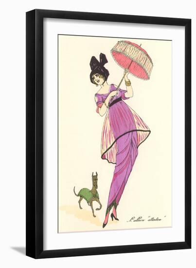 French Fashion, Dog-null-Framed Art Print