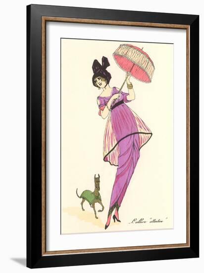 French Fashion, Dog-null-Framed Art Print