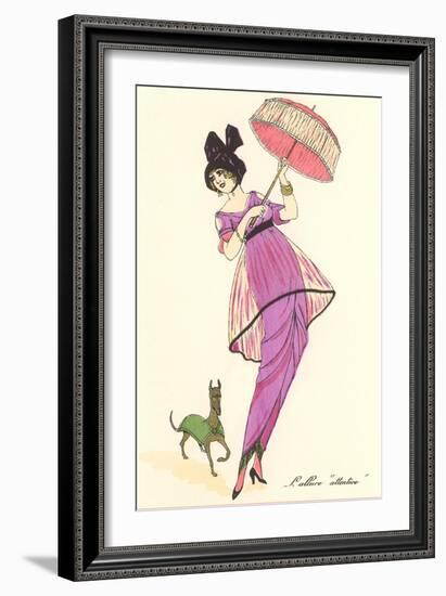 French Fashion, Dog-null-Framed Art Print