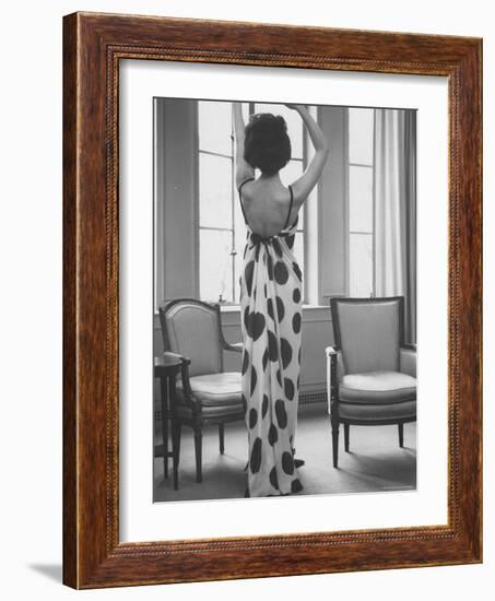 French Fashion Evening Dresses Sold at Ohrbach's-Ralph Morse-Framed Photographic Print