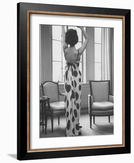 French Fashion Evening Dresses Sold at Ohrbach's-Ralph Morse-Framed Photographic Print