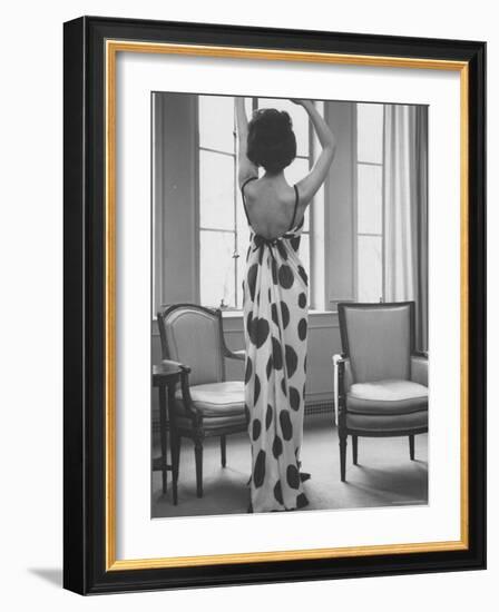 French Fashion Evening Dresses Sold at Ohrbach's-Ralph Morse-Framed Photographic Print