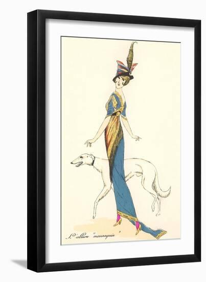 French Fashion, Greyhound-null-Framed Art Print