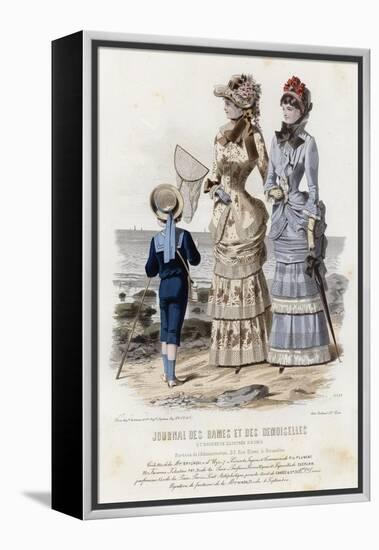 French Fashion Plate, Late 19th Century-null-Framed Premier Image Canvas