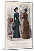 French Fashion Plate, Late 19th Century-null-Mounted Giclee Print