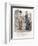 French Fashion Plate, Late 19th Century-null-Framed Giclee Print