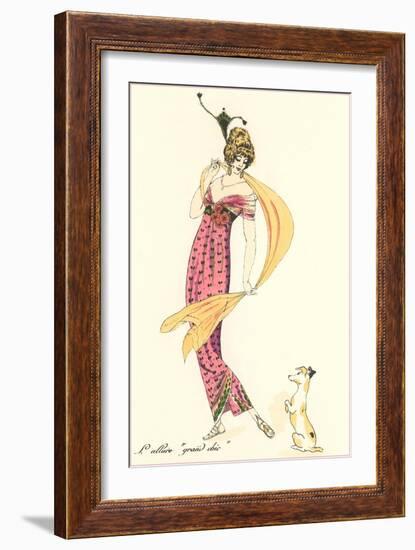 French Fashion, Puppy-null-Framed Art Print