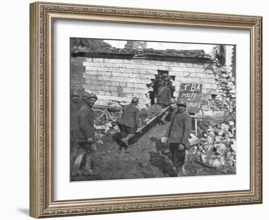 French Field Hospital Near Moreuil, Picardy, France, 1918-null-Framed Giclee Print
