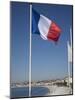 French Flag, Nice, Alpes Maritimes, Provence, Cote d'Azur, French Riviera, France-Angelo Cavalli-Mounted Photographic Print