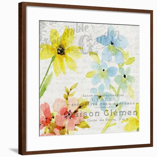 French Floral 2-Kimberly Allen-Framed Art Print