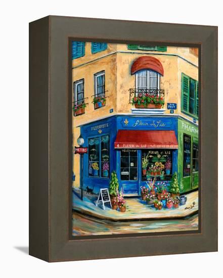 French Flower Shop-Marilyn Dunlap-Framed Stretched Canvas