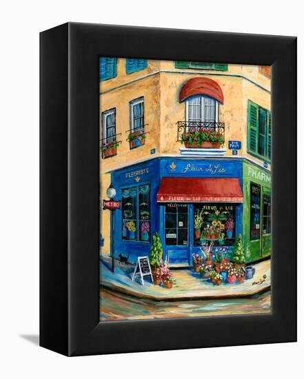 French Flower Shop-Marilyn Dunlap-Framed Stretched Canvas