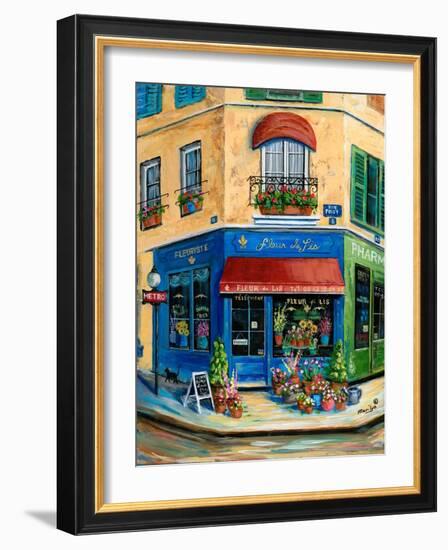 French Flower Shop-Marilyn Dunlap-Framed Art Print