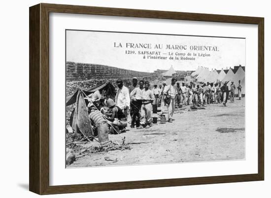 French Foreign Legion in Safsafat, Eastern Morocco, 20th Century-null-Framed Giclee Print