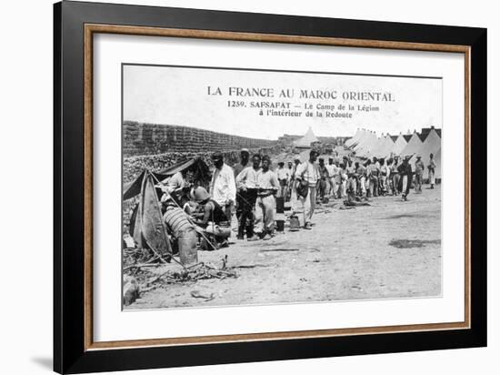 French Foreign Legion in Safsafat, Eastern Morocco, 20th Century-null-Framed Giclee Print