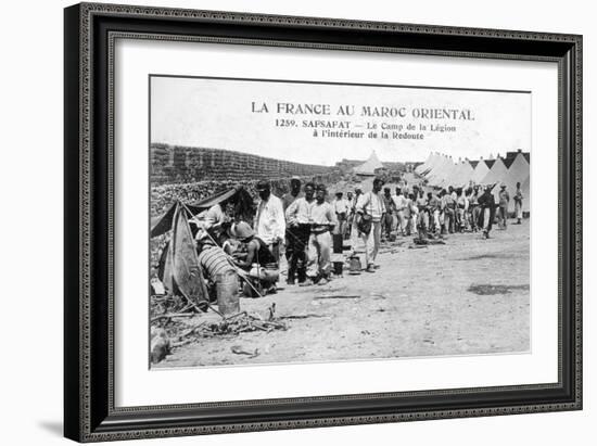 French Foreign Legion in Safsafat, Eastern Morocco, 20th Century-null-Framed Giclee Print