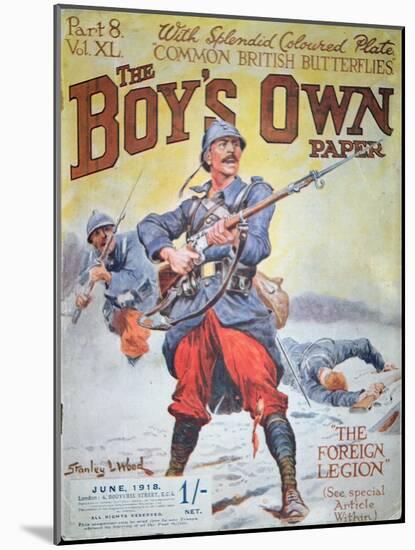 French Foreign Legion in Wwi, Cover of the Boy's Own Paper, June 1918-Stanley L. Wood-Mounted Giclee Print