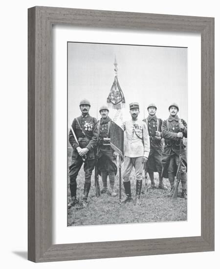 French Foreign Legion Regiment on the Western Front, 1917-French Photographer-Framed Photographic Print