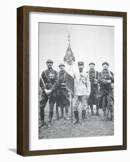 French Foreign Legion Regiment on the Western Front, 1917-French Photographer-Framed Photographic Print