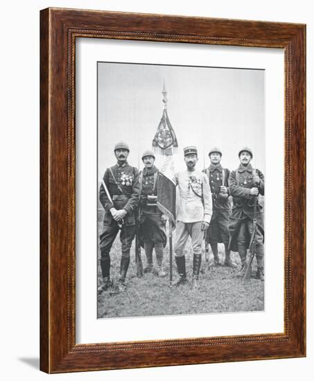 French Foreign Legion Regiment on the Western Front, 1917-French Photographer-Framed Photographic Print