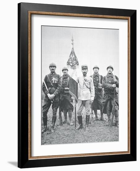 French Foreign Legion Regiment on the Western Front, 1917-French Photographer-Framed Photographic Print