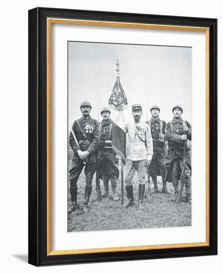 French Foreign Legion Regiment on the Western Front, 1917-French Photographer-Framed Photographic Print