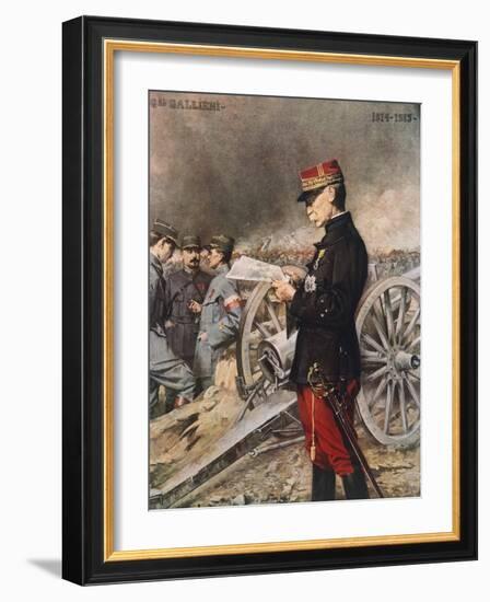 French General Joseph-Simon Gallieni, 1916-Ferdinand Roybet-Framed Giclee Print