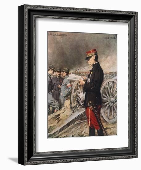 French General Joseph-Simon Gallieni, 1916-Ferdinand Roybet-Framed Giclee Print