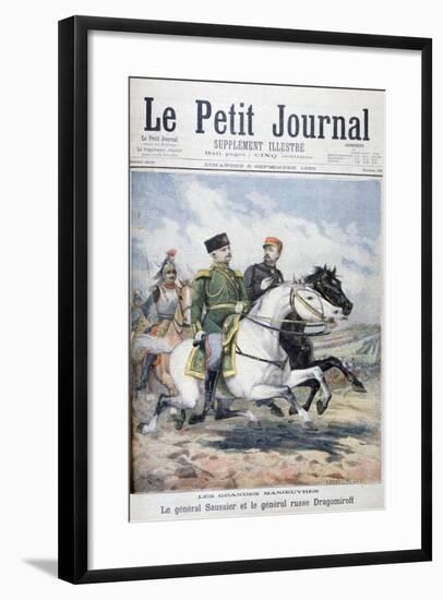 French General Saussier and Russian General Dragomirov, 1895-F Meaulle-Framed Giclee Print