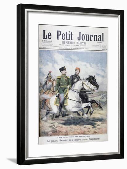 French General Saussier and Russian General Dragomirov, 1895-F Meaulle-Framed Giclee Print