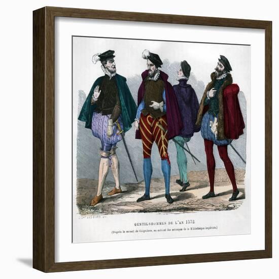 French Gentlemen's Costume, 1572-Chevignard-Framed Giclee Print