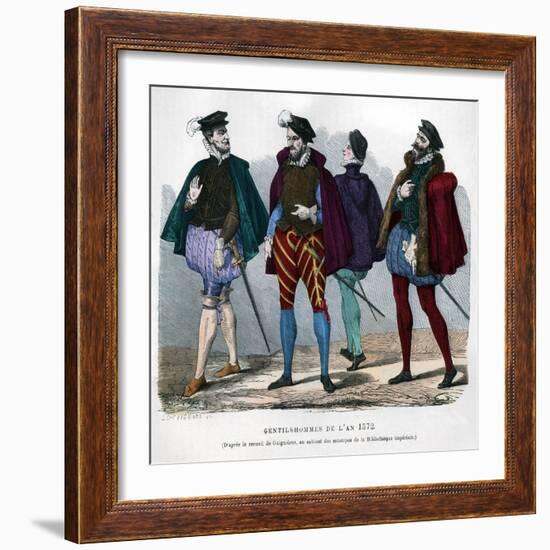 French Gentlemen's Costume, 1572-Chevignard-Framed Giclee Print