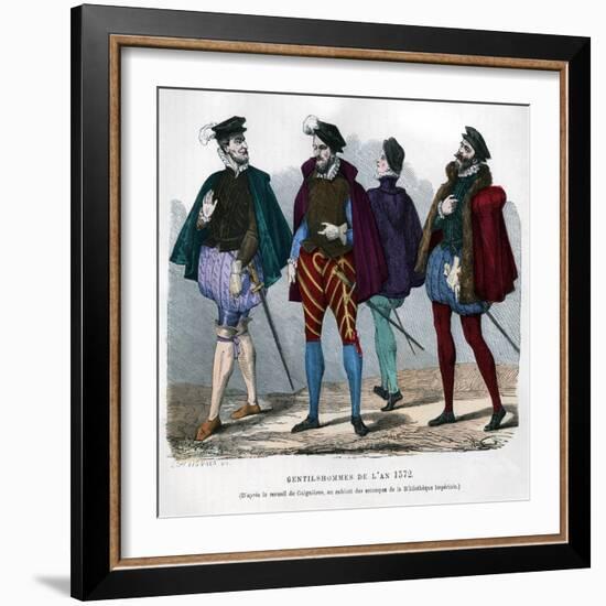 French Gentlemen's Costume, 1572-Chevignard-Framed Giclee Print