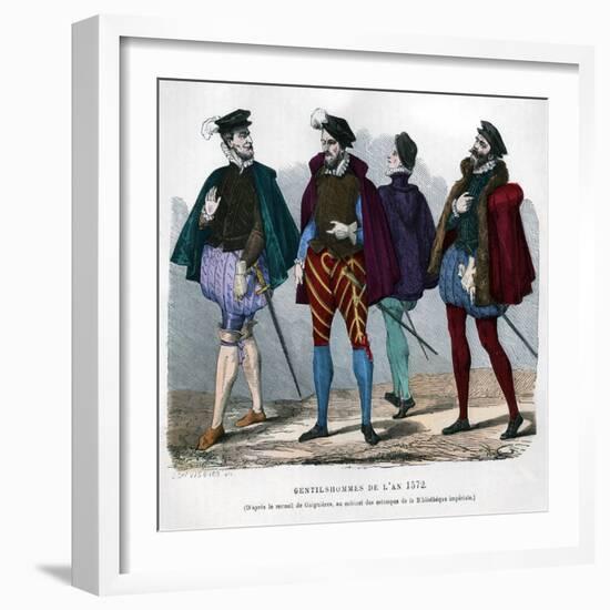 French Gentlemen's Costume, 1572-Chevignard-Framed Giclee Print