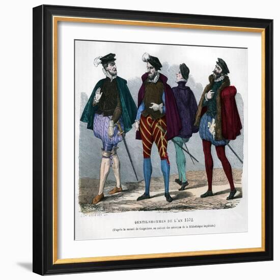 French Gentlemen's Costume, 1572-Chevignard-Framed Giclee Print