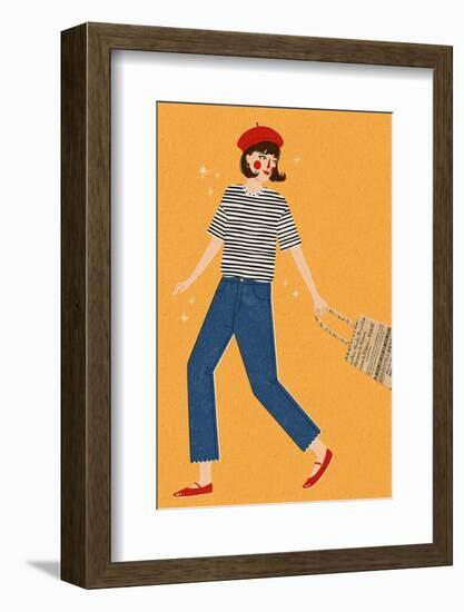 French Girl-Julia Leister-Framed Photographic Print