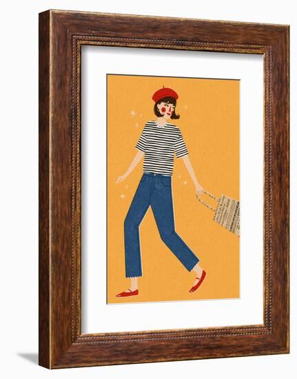 French Girl-Julia Leister-Framed Photographic Print