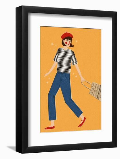 French Girl-Julia Leister-Framed Photographic Print