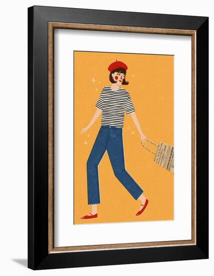 French Girl-Julia Leister-Framed Photographic Print