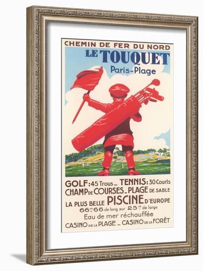 French Golf Travel Poster-null-Framed Art Print