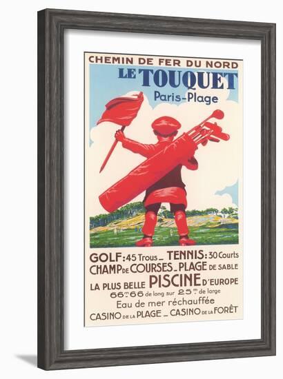 French Golf Travel Poster-null-Framed Art Print