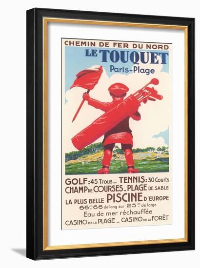 French Golf Travel Poster-null-Framed Art Print