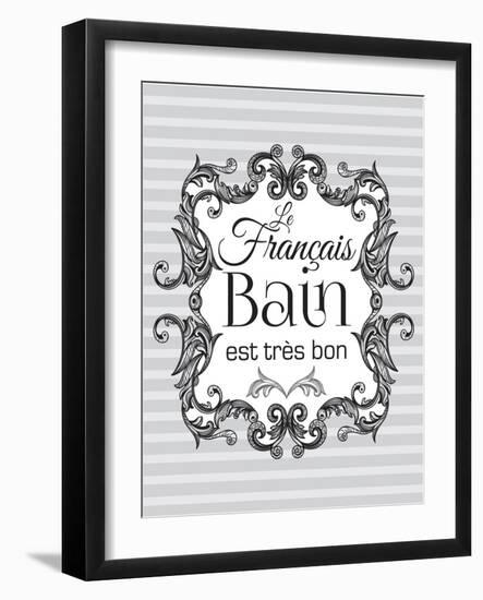 French Grey Bath 1-Melody Hogan-Framed Art Print