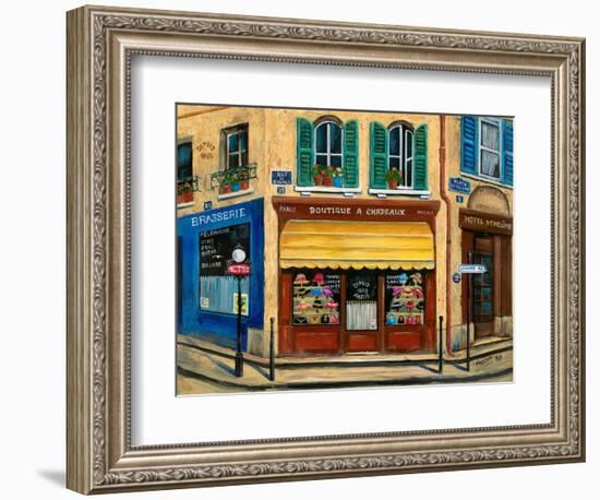 French Hat Shop-Marilyn Dunlap-Framed Art Print