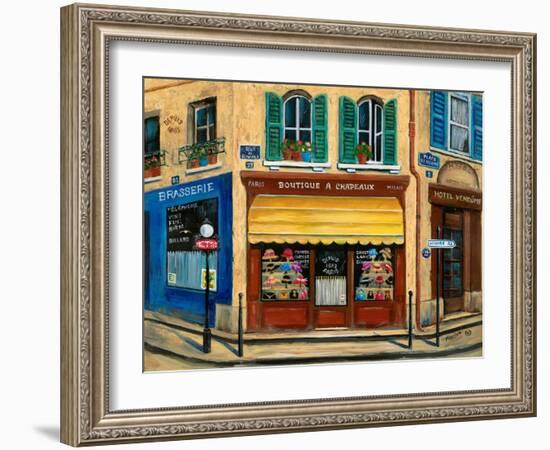 French Hat Shop-Marilyn Dunlap-Framed Art Print