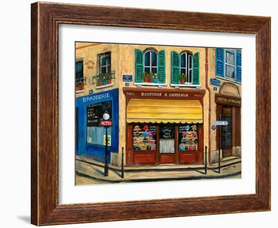 French Hat Shop-Marilyn Dunlap-Framed Art Print