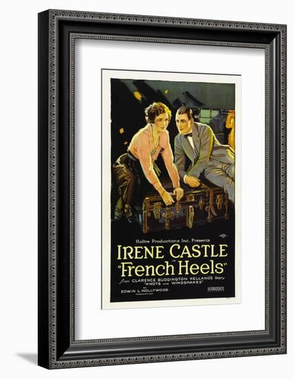 French Heels, Irene Castle, Ward Crane, 1922-null-Framed Photo