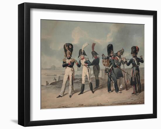 French Imperial Guard and National Guard During the Hundred Days, 1816-Denis Dighton-Framed Giclee Print