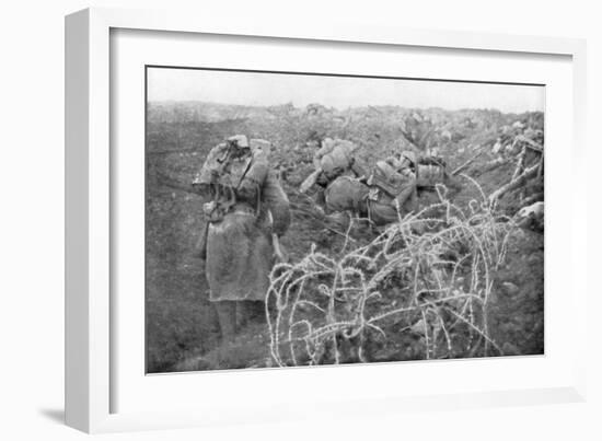 French Infantry Assault on the Eparges Ridge, Near Verdun, France, 2 August 1915-null-Framed Giclee Print