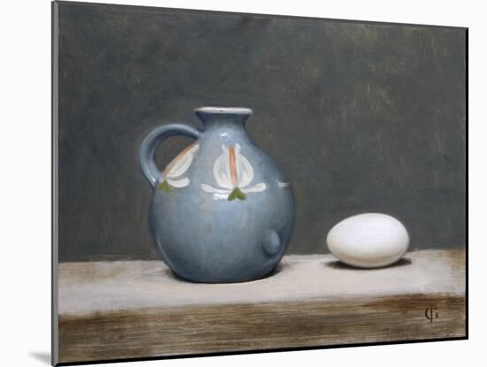French Jug and Duck Egg, 2009-James Gillick-Mounted Giclee Print